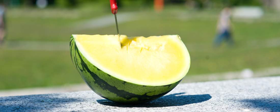 Foto einer aufgeschnittenen Melone.